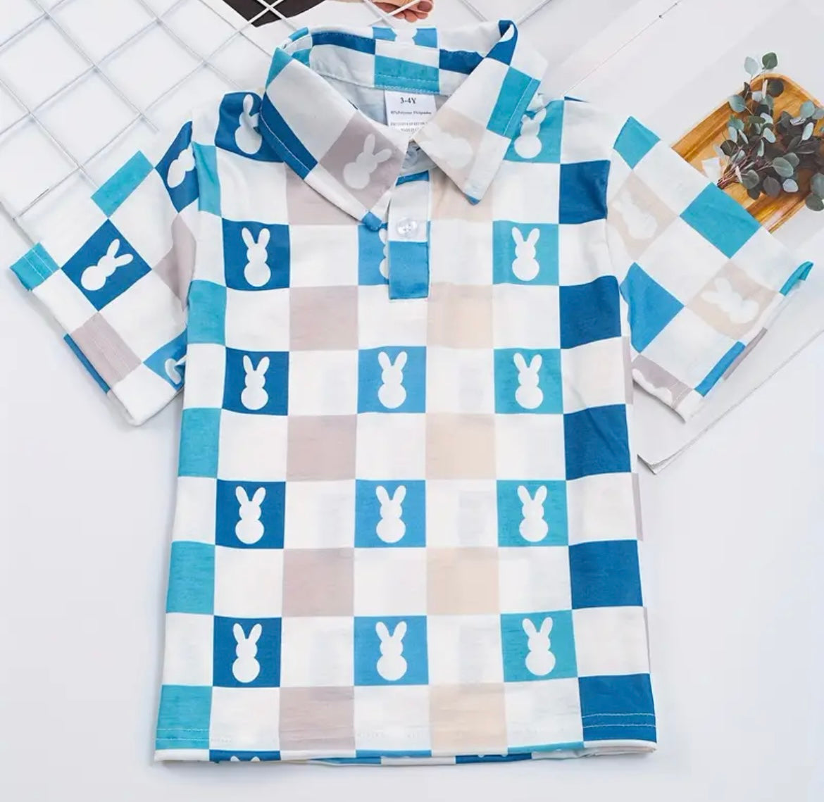 Boy's Checkered Peep shirt