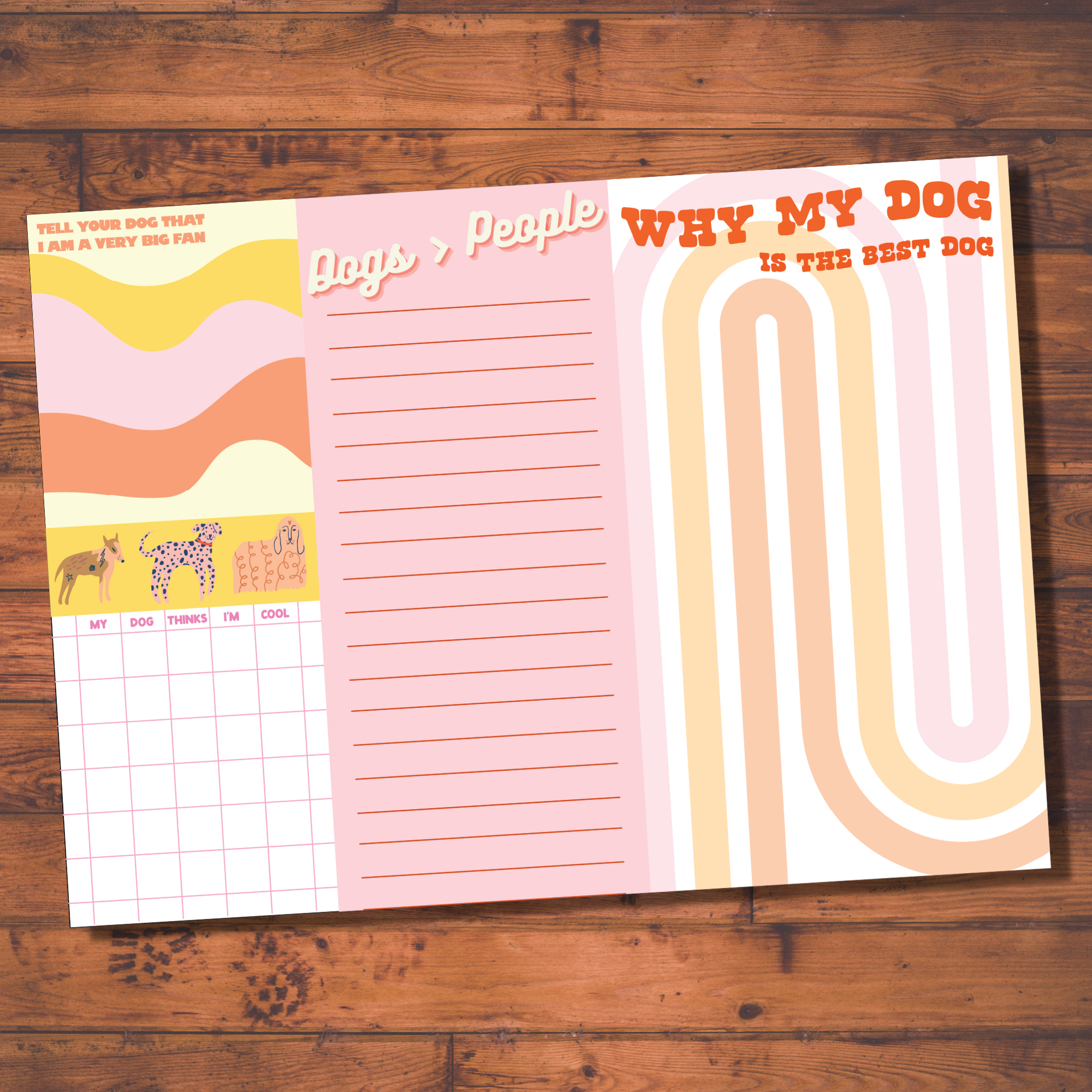 FUN CLUB - Dog Lovers Notepad (funny, gift )
