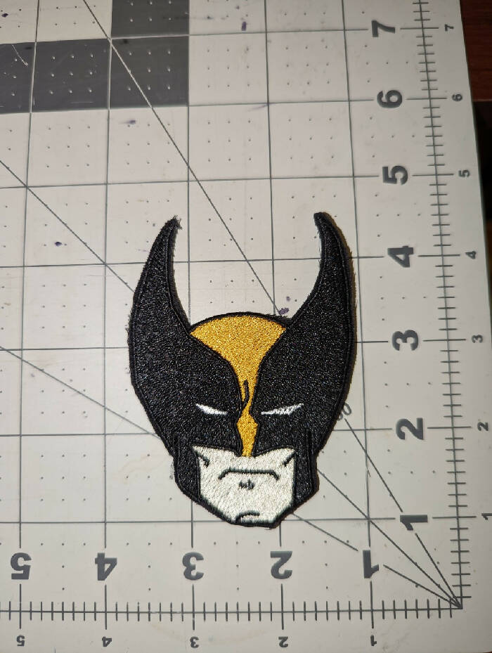 Badger Face Iron On Patch