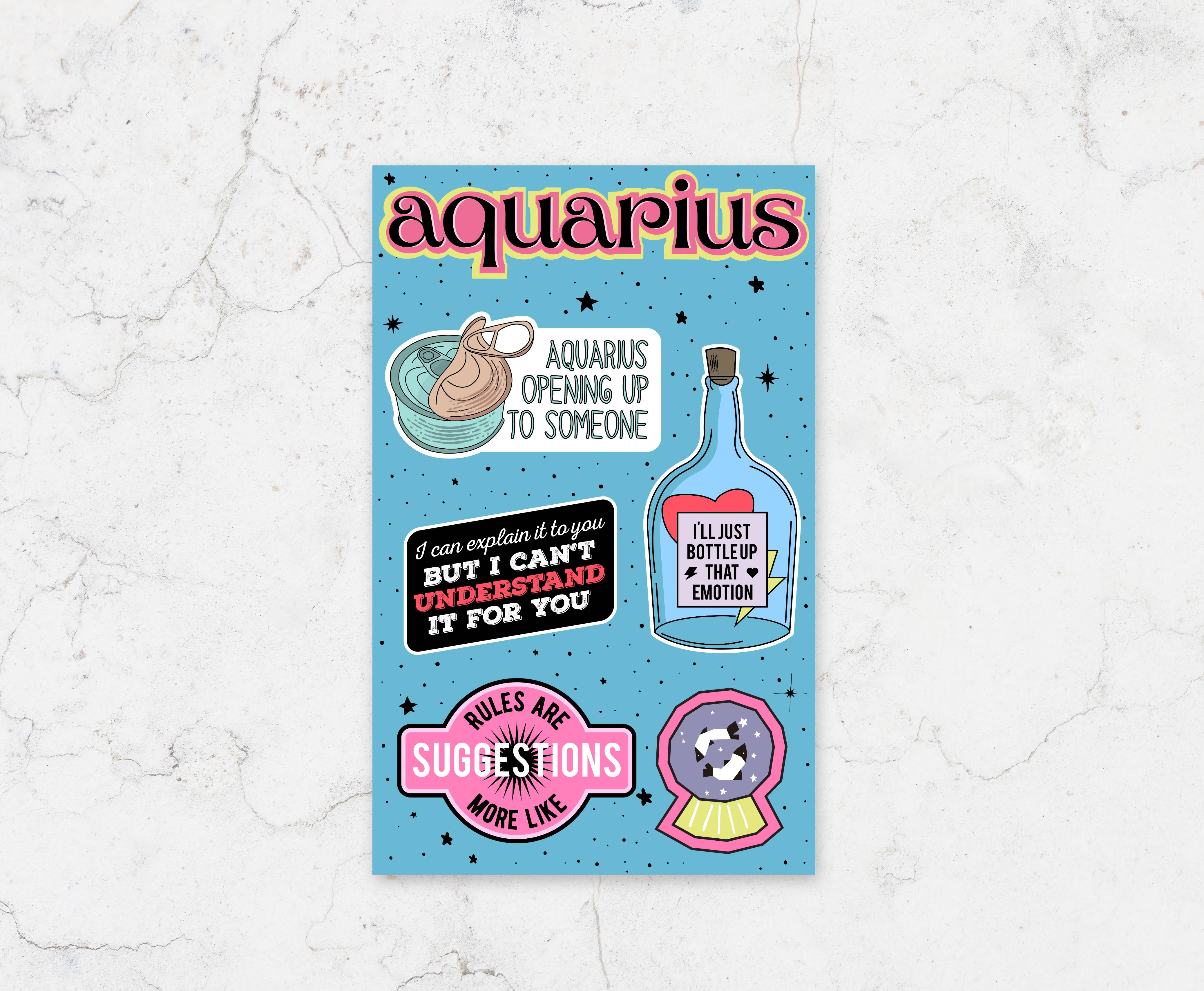 FUN CLUB - Aquarius Sticker Sheet