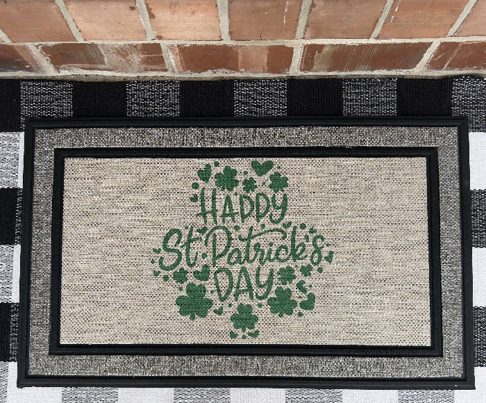 Happy St Patrick's Day Indoor/Outdoor Doormat