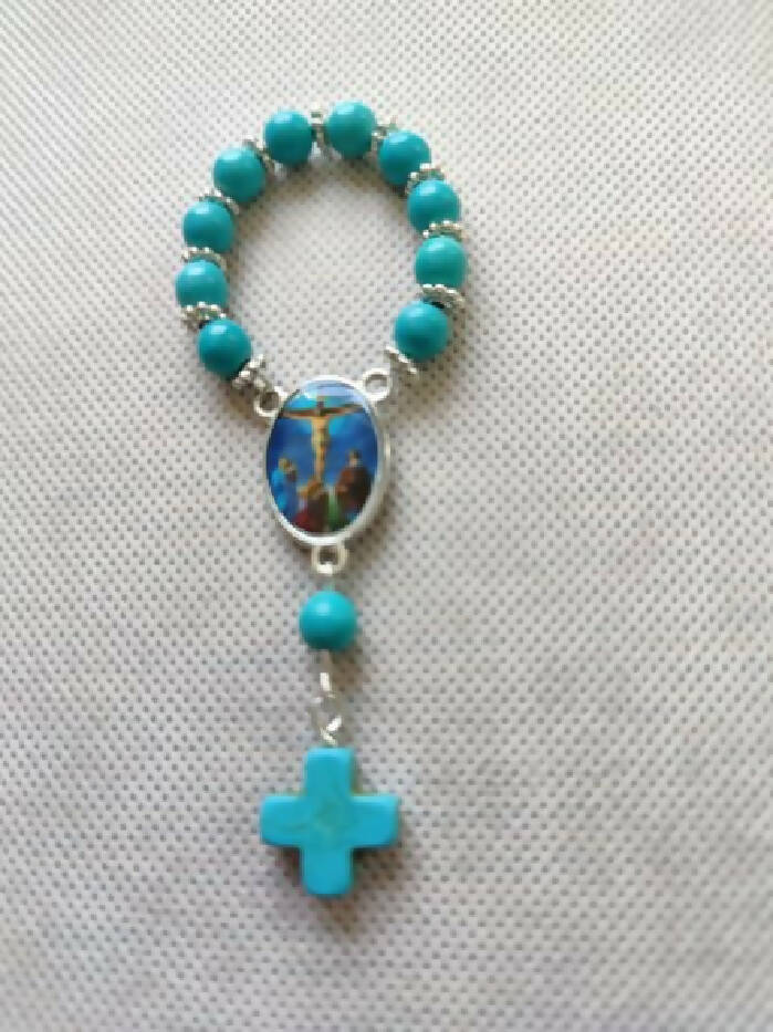 R #101 Pocket Rosary Turquoise