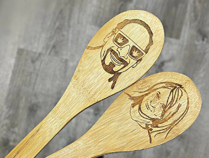 Decorative wood spoons (snoop and Martha)