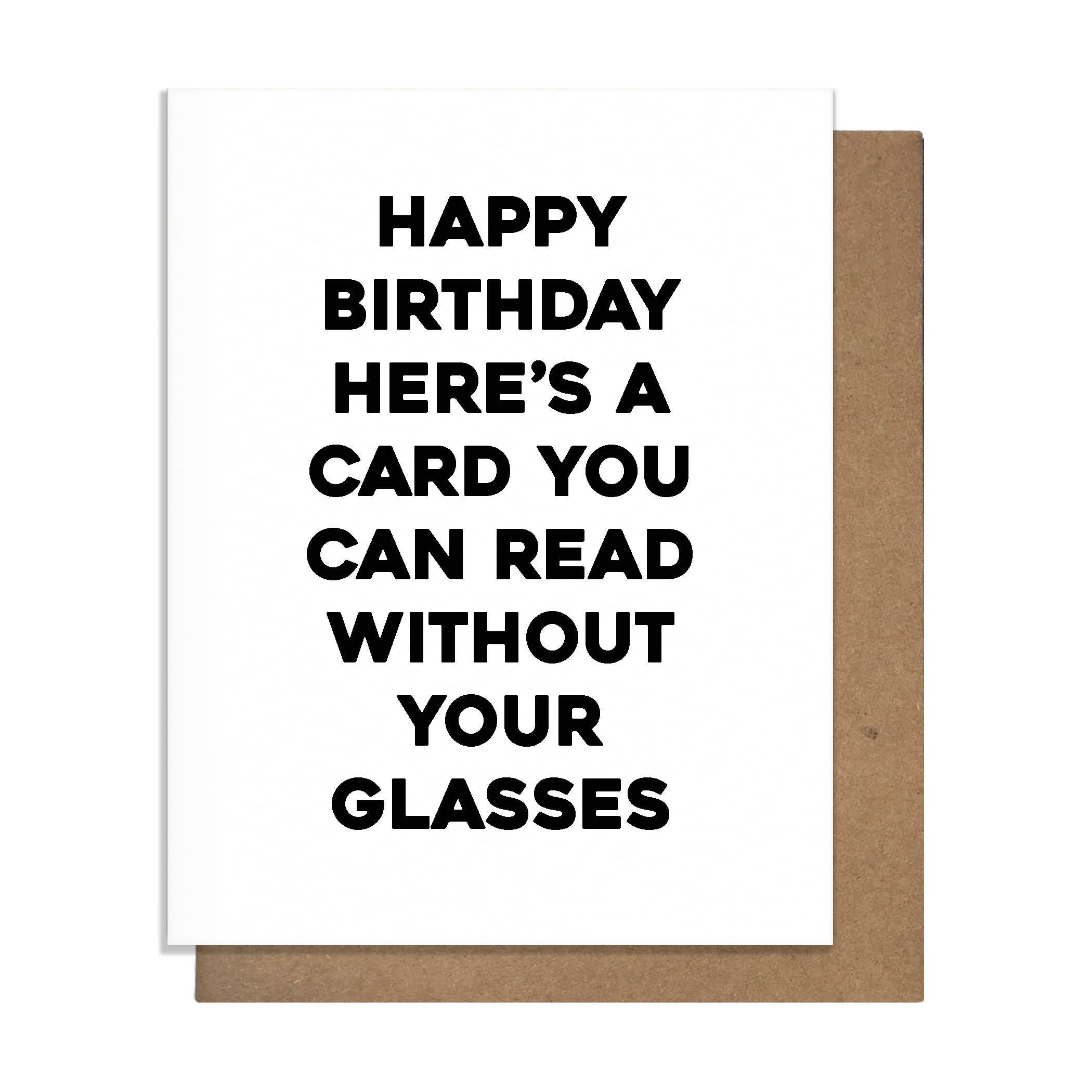 Pretty Alright Goods - Happy Birthday - Read Without Your Glasses