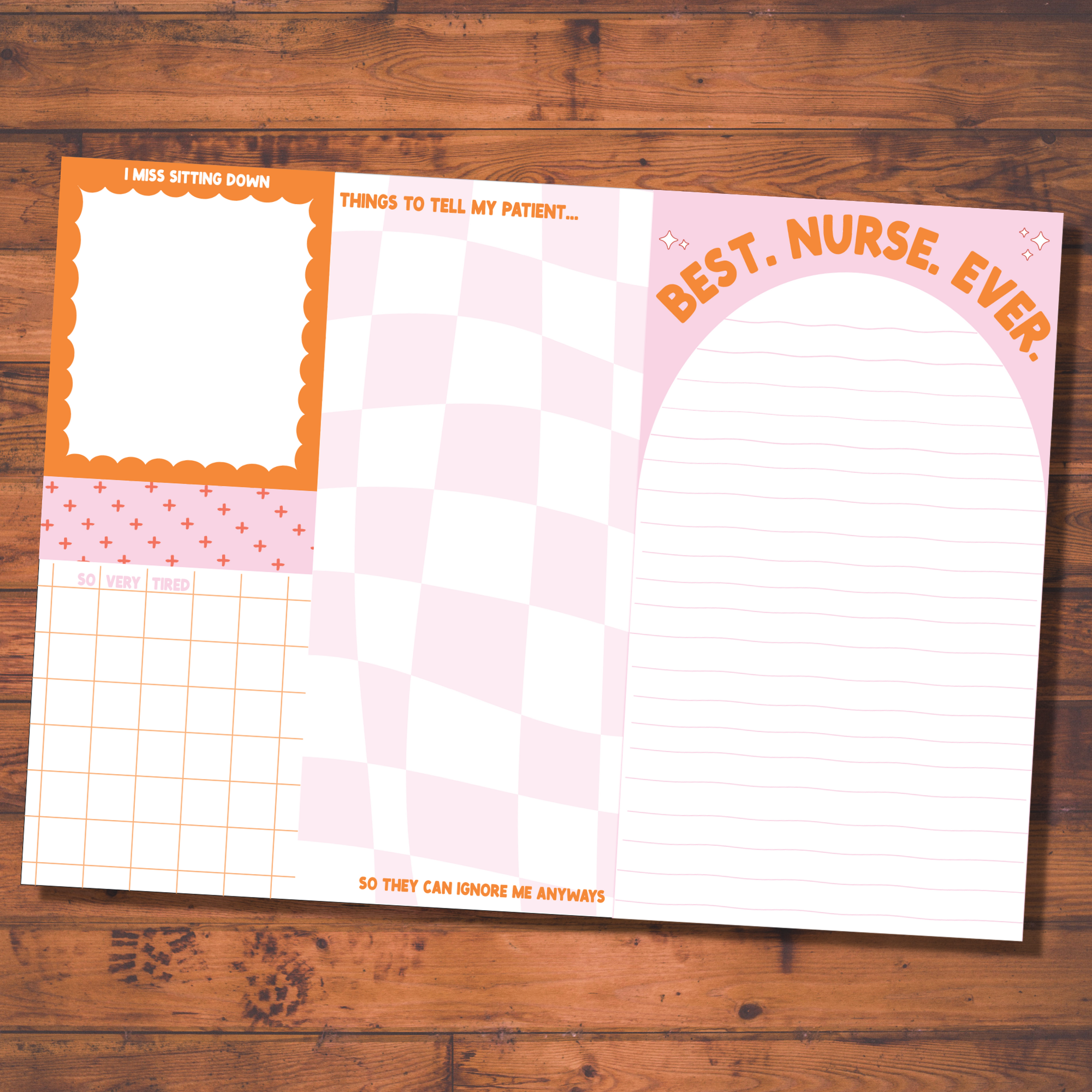 FUN CLUB - Nurses Notepad (funny, gift )