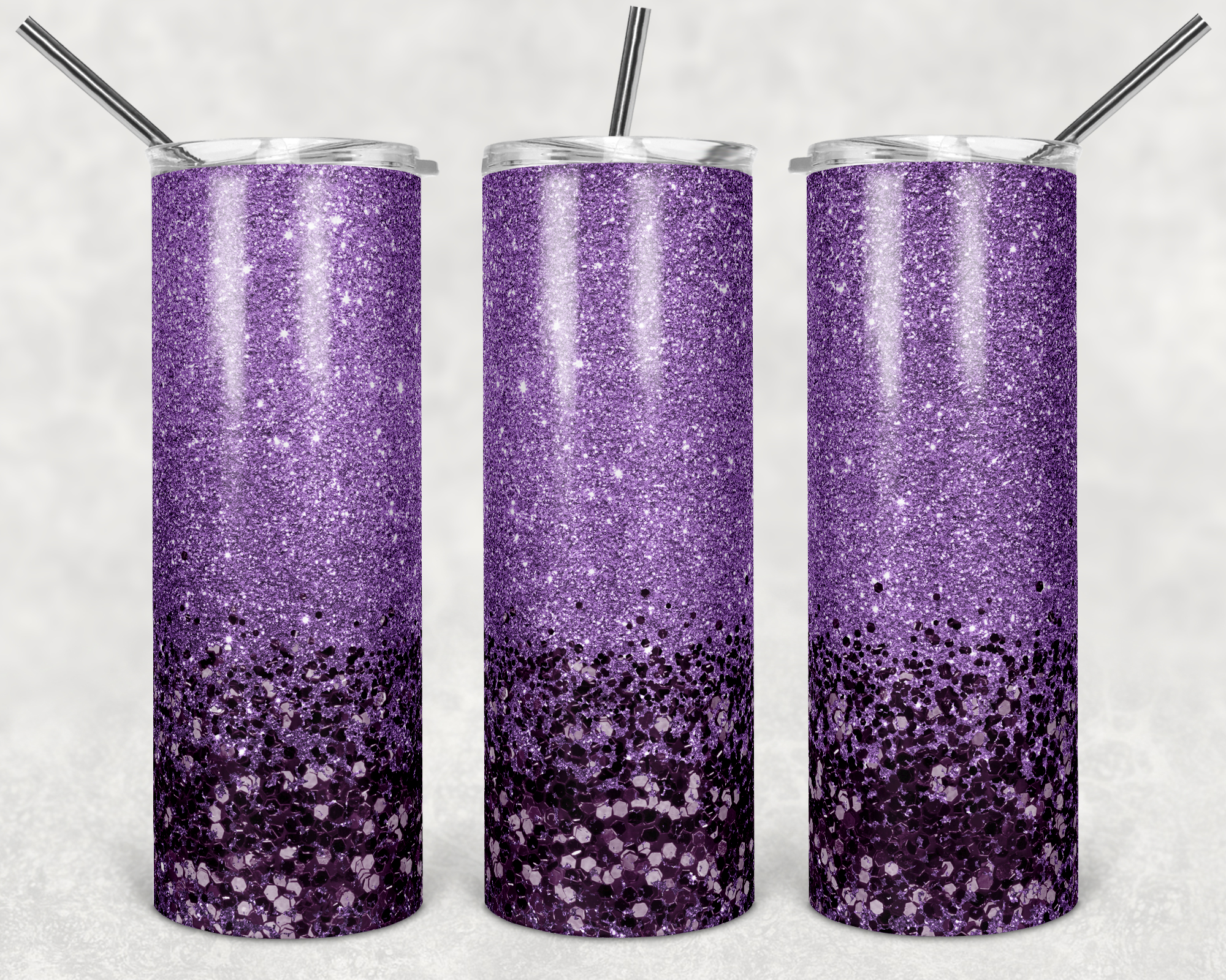 Light Purple Fine to Chunky Glitter - 20oz Tumbler
