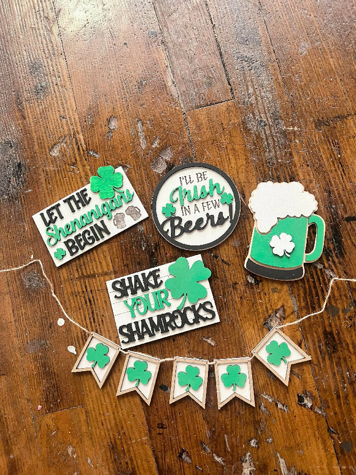 St. Patrick's day Tiered Tray Set