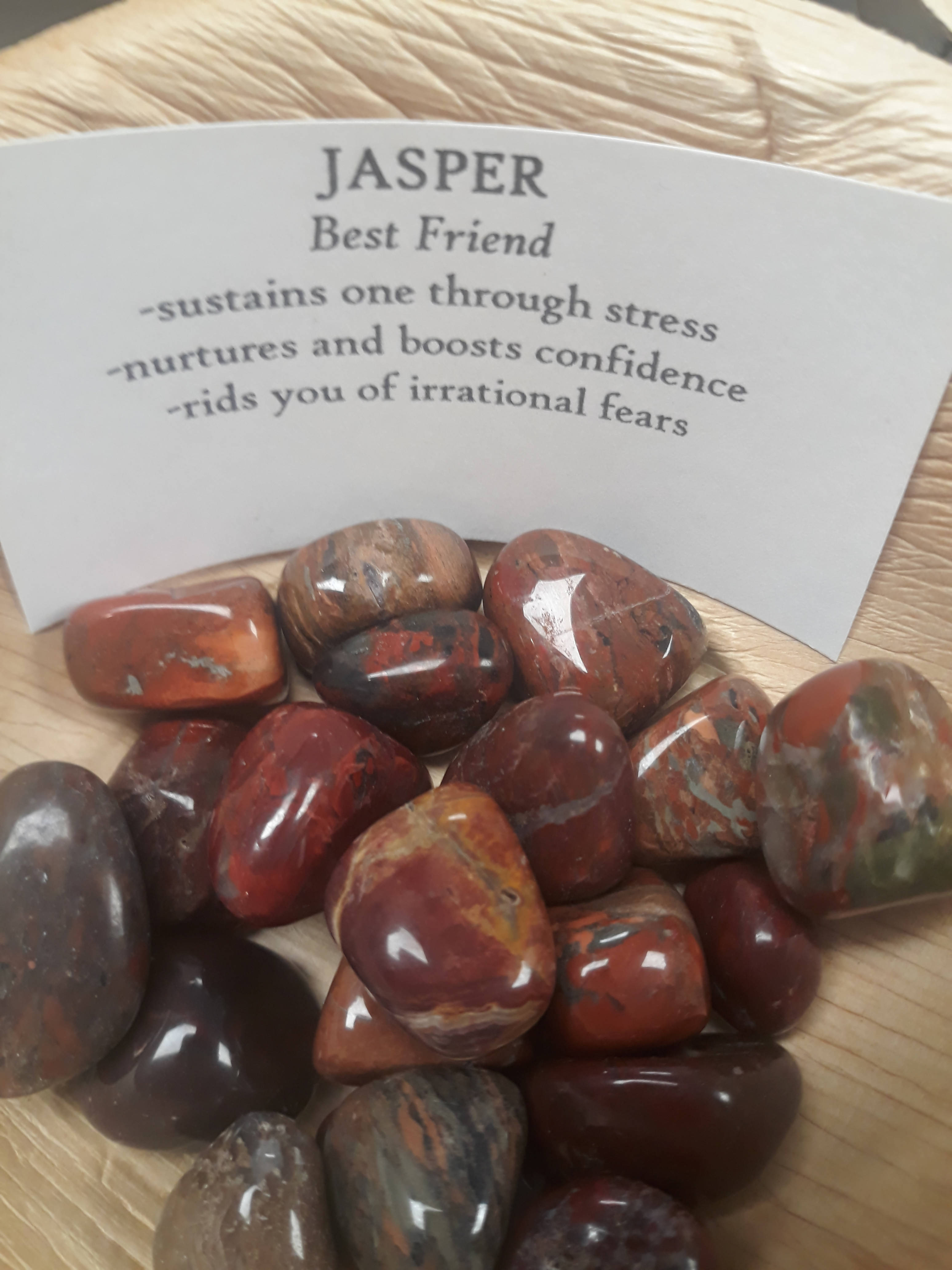 Jasper tumbled stone