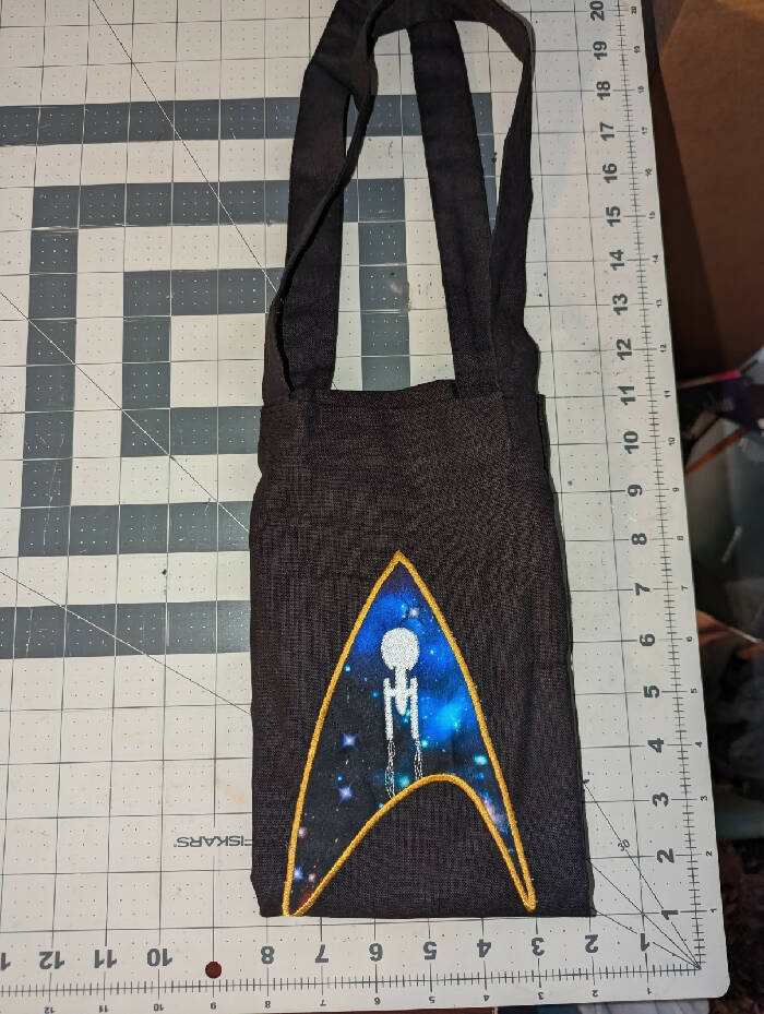 Star Fleet Applique Tote Bag