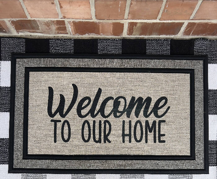 Welcome to our home Indoor/Outdoor Doormat
