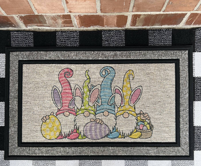 Easter gnomes Indoor/Outdoor Doormat