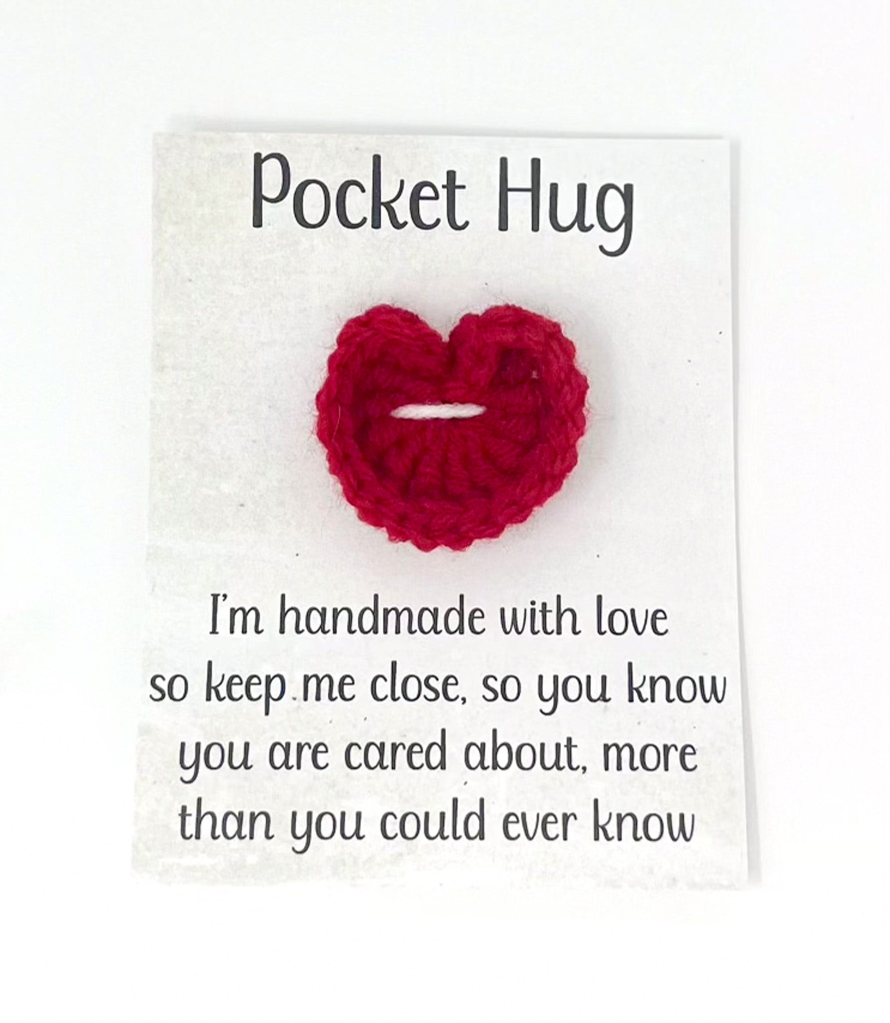 Valentine's Day Crochet Pocket Hug