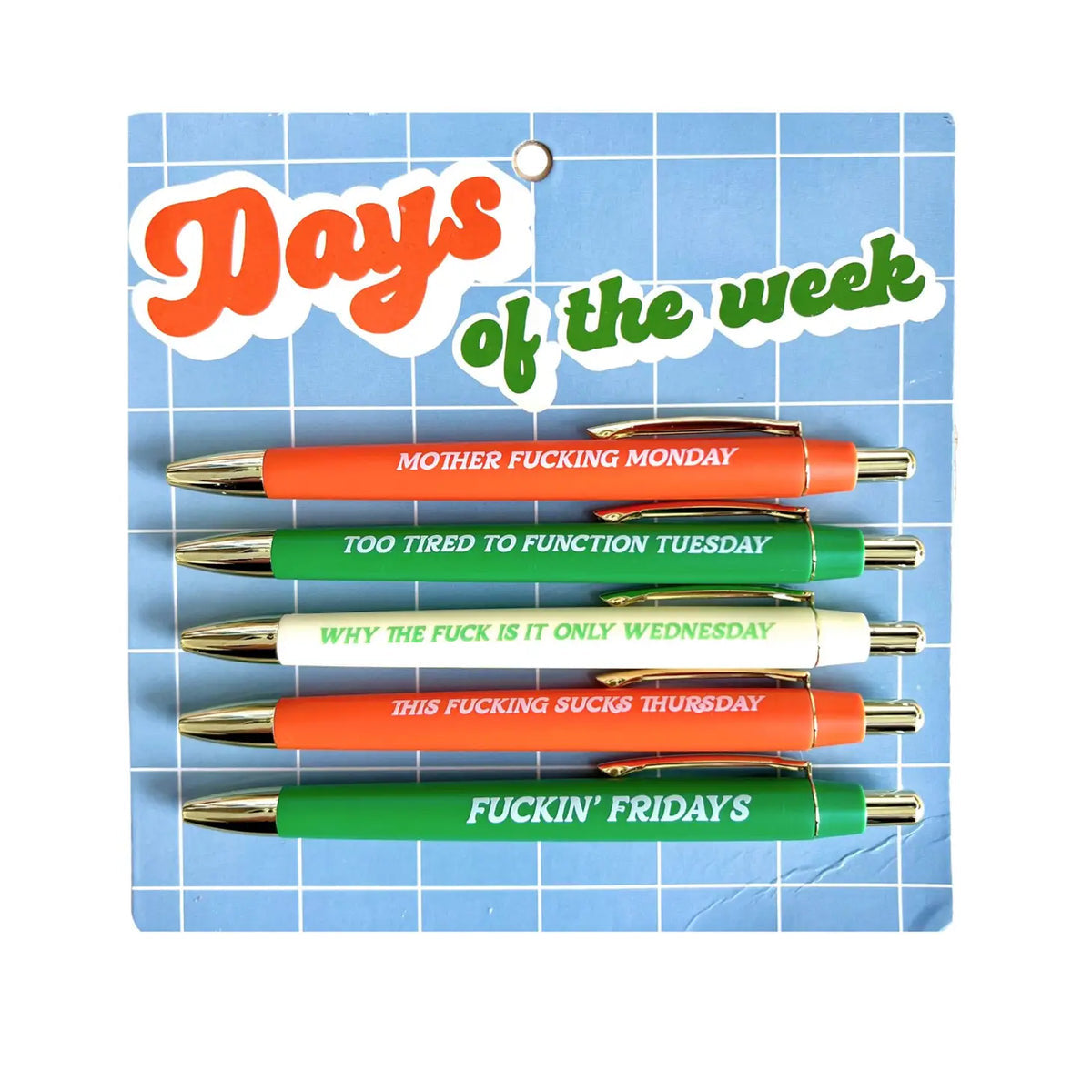 FUN CLUB - Days of the Week Pen Set