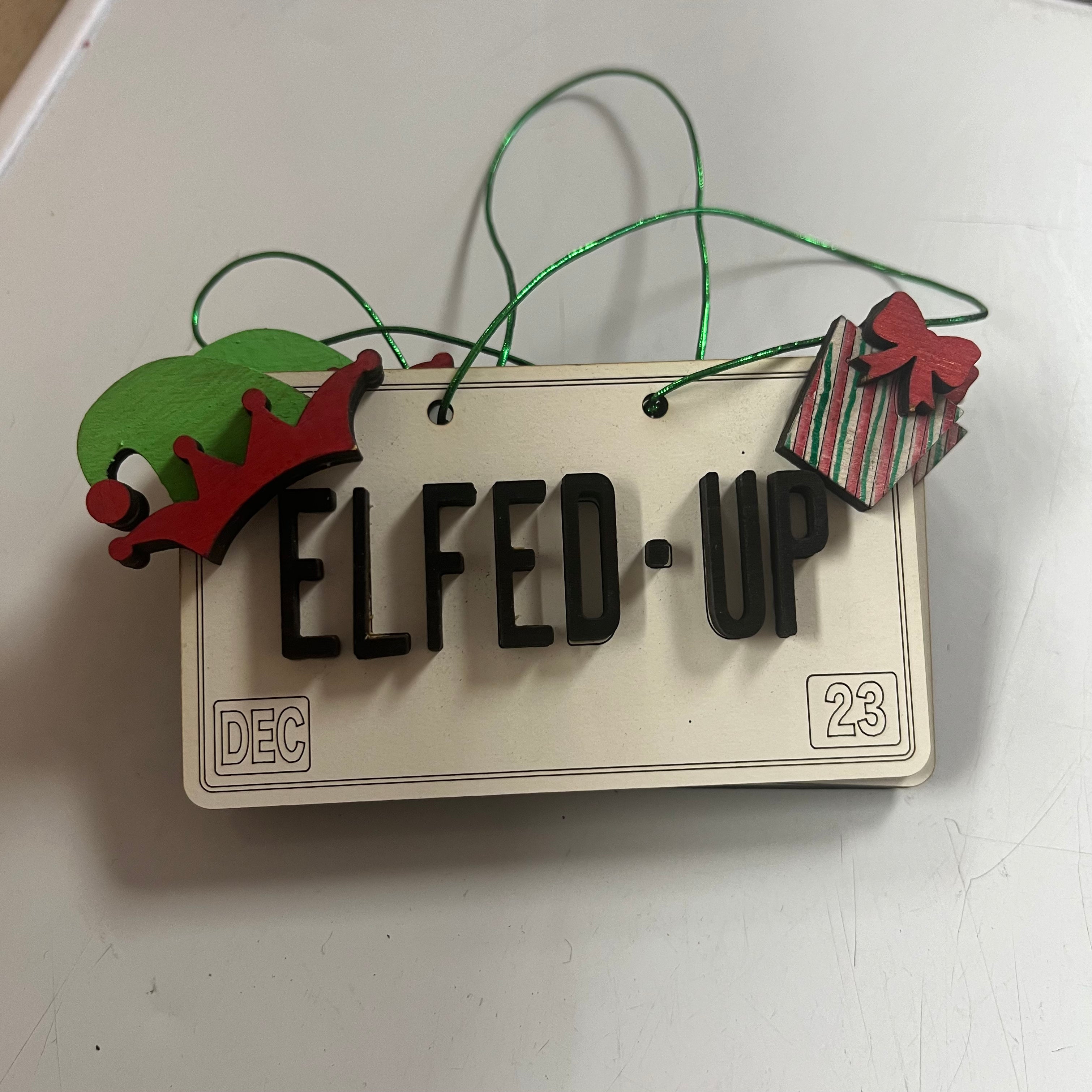 Elfed-up Ornament
