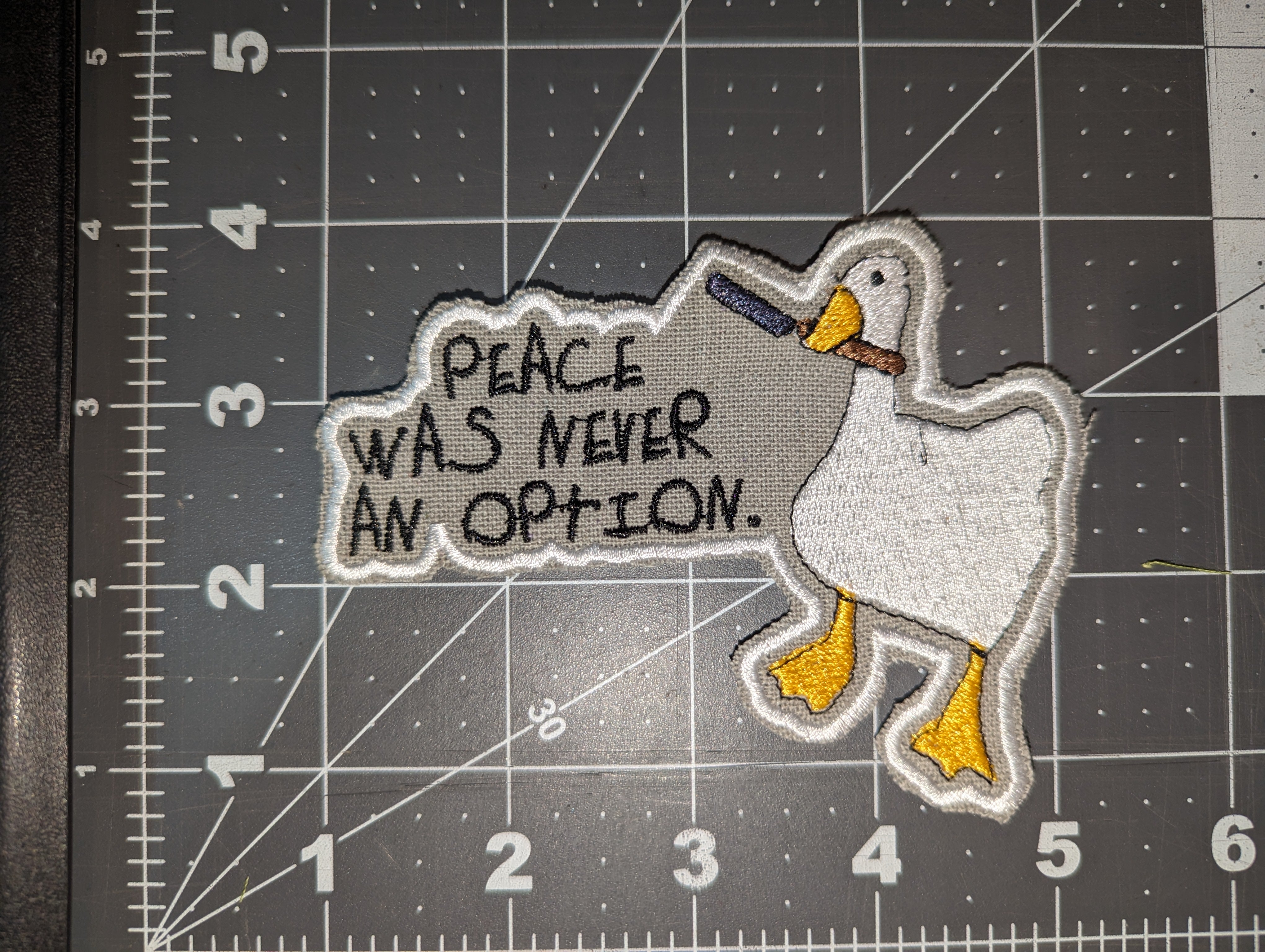 Peace Goose Iron On Patch