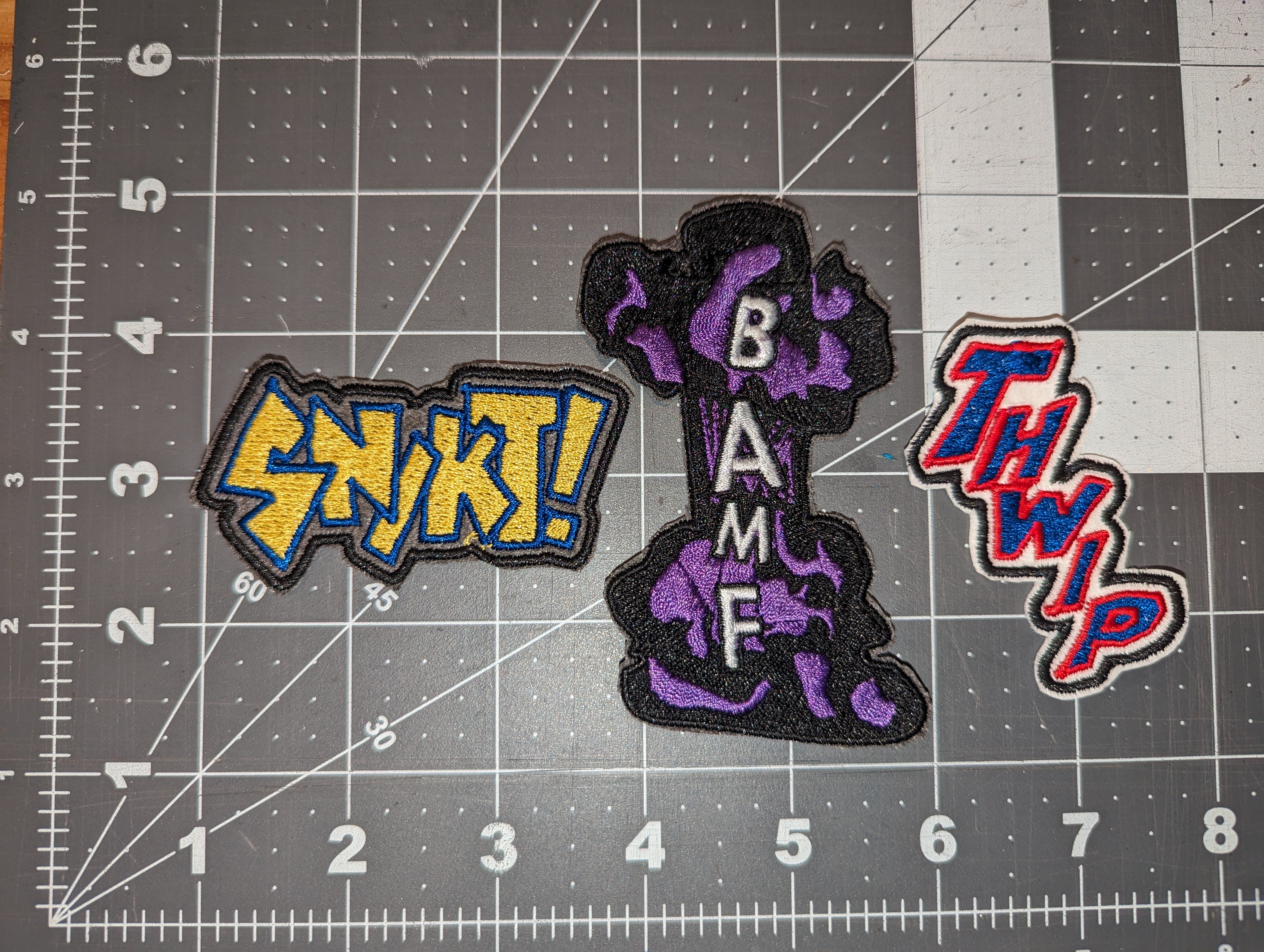 Comic Book Sound Effect Iron On Patches