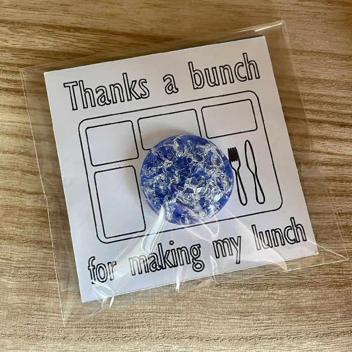 "Thanks a Bunch for Making my Lunch" Shattered Magnet Gift Set