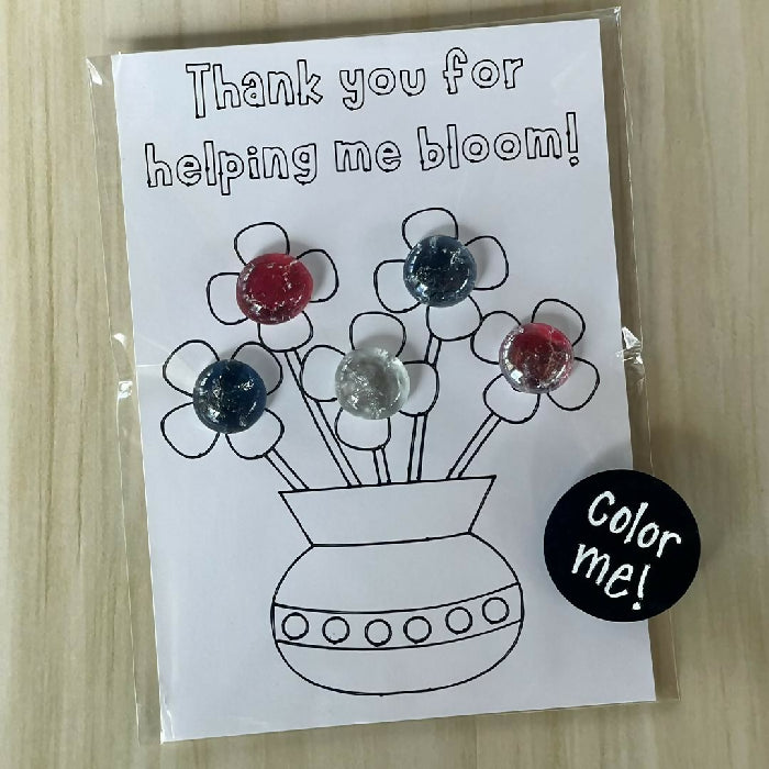 "Thank you for helping me bloom" Teacher Appreciation Magnet Sets