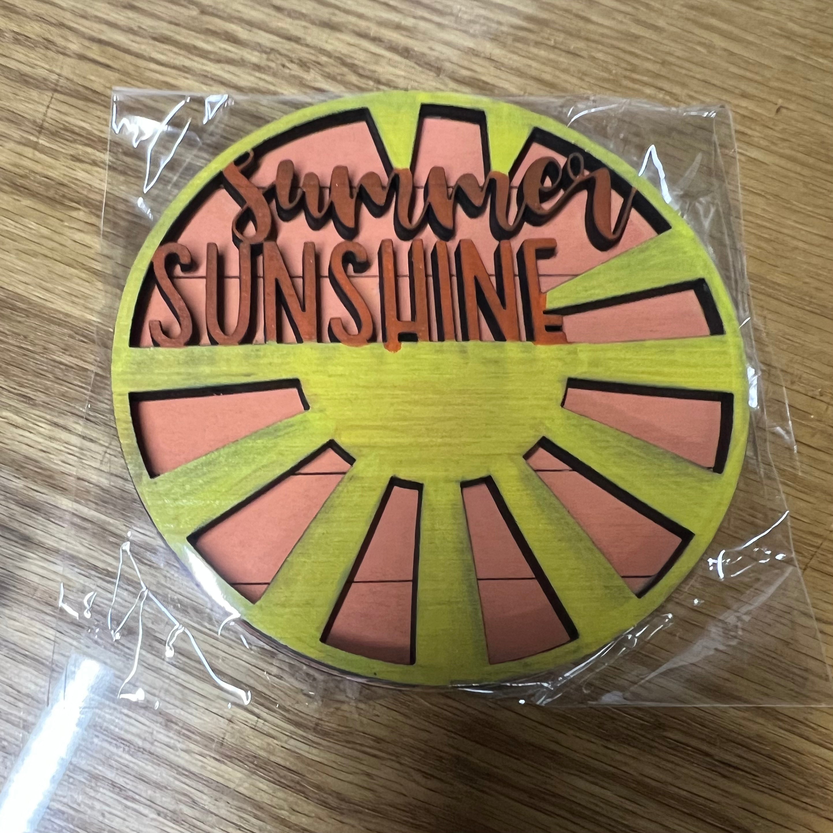 Summer Sunshine circle interchangeable insert