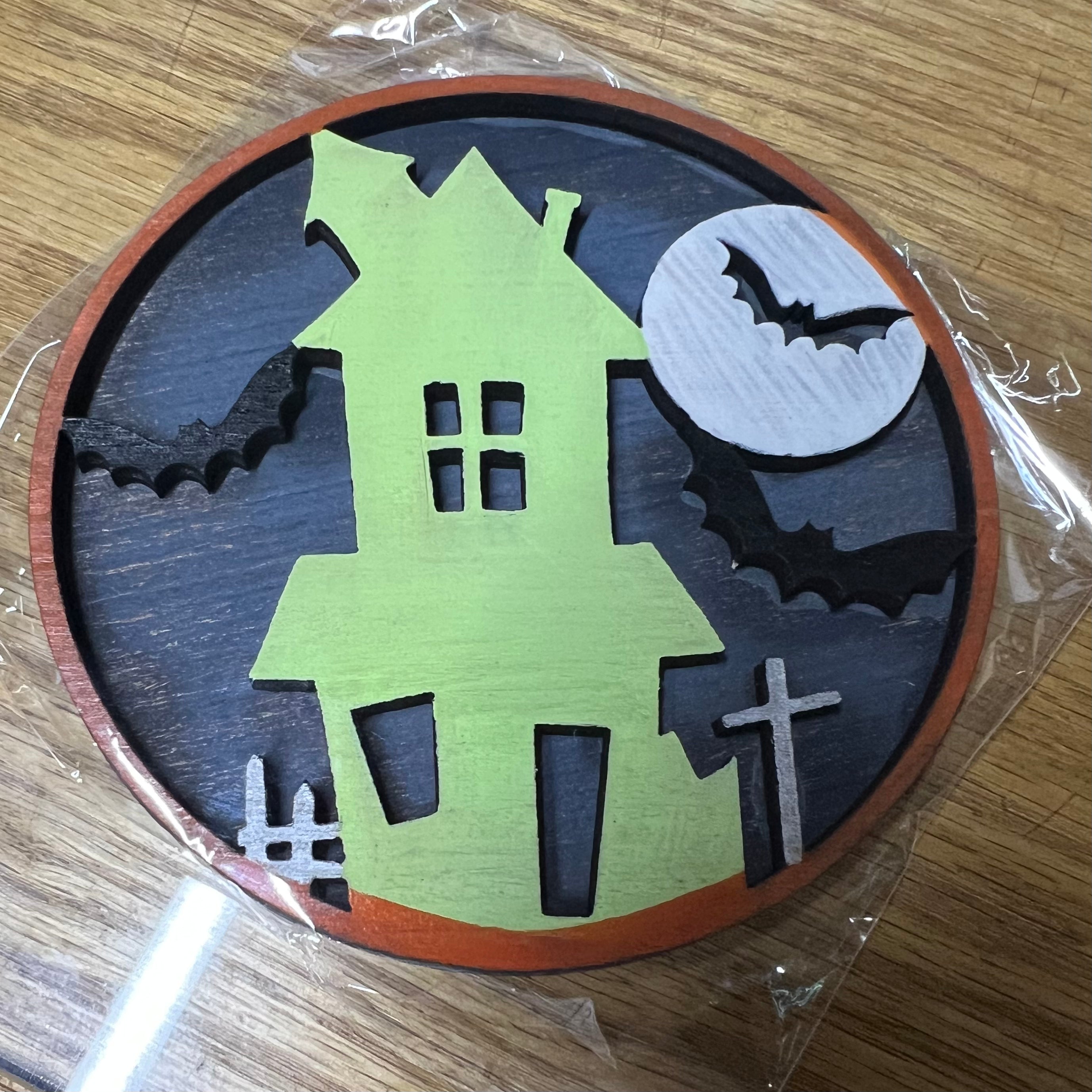 Haunted House circle interchangeable insert