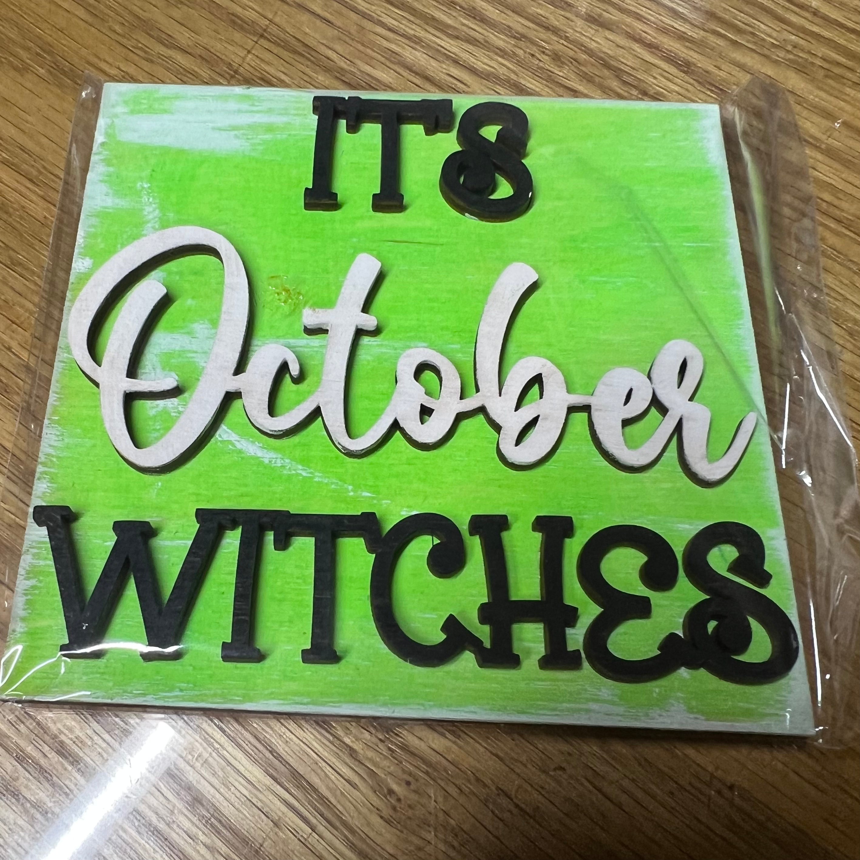 It’s October Witches Square interchangeable Insert