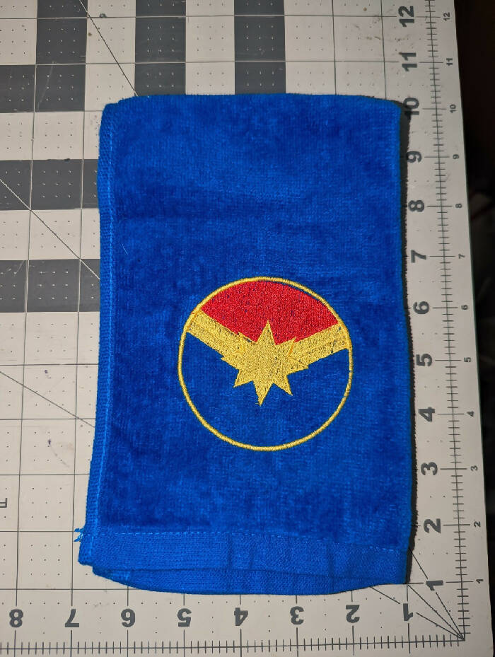 Captain Marvel Velour Towel