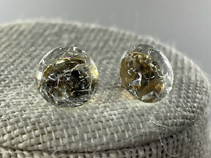 Stud SOLID Shattered Glass (Ceiling-Inspired) Earrings - CUSTOM ORDER