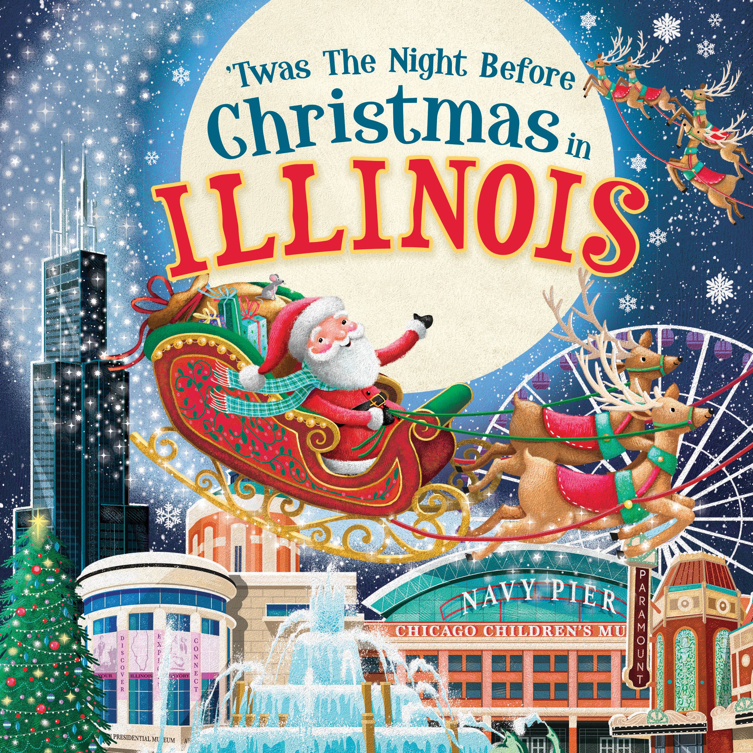 Sourcebooks - 'Twas the Night Before Christmas in Illinois (HC)