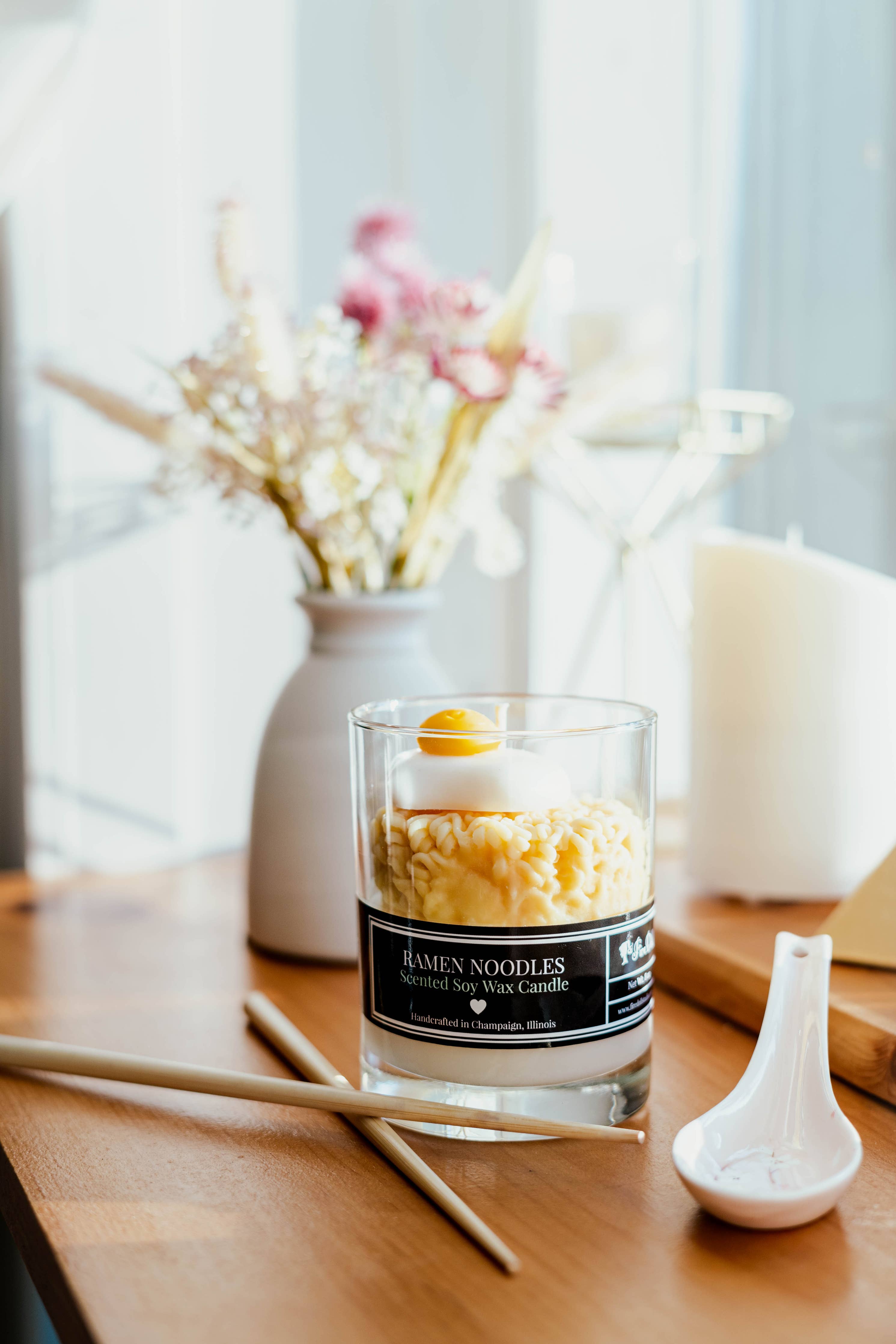 Adorable Ramen Noodles Scented Soy Wax Candle!