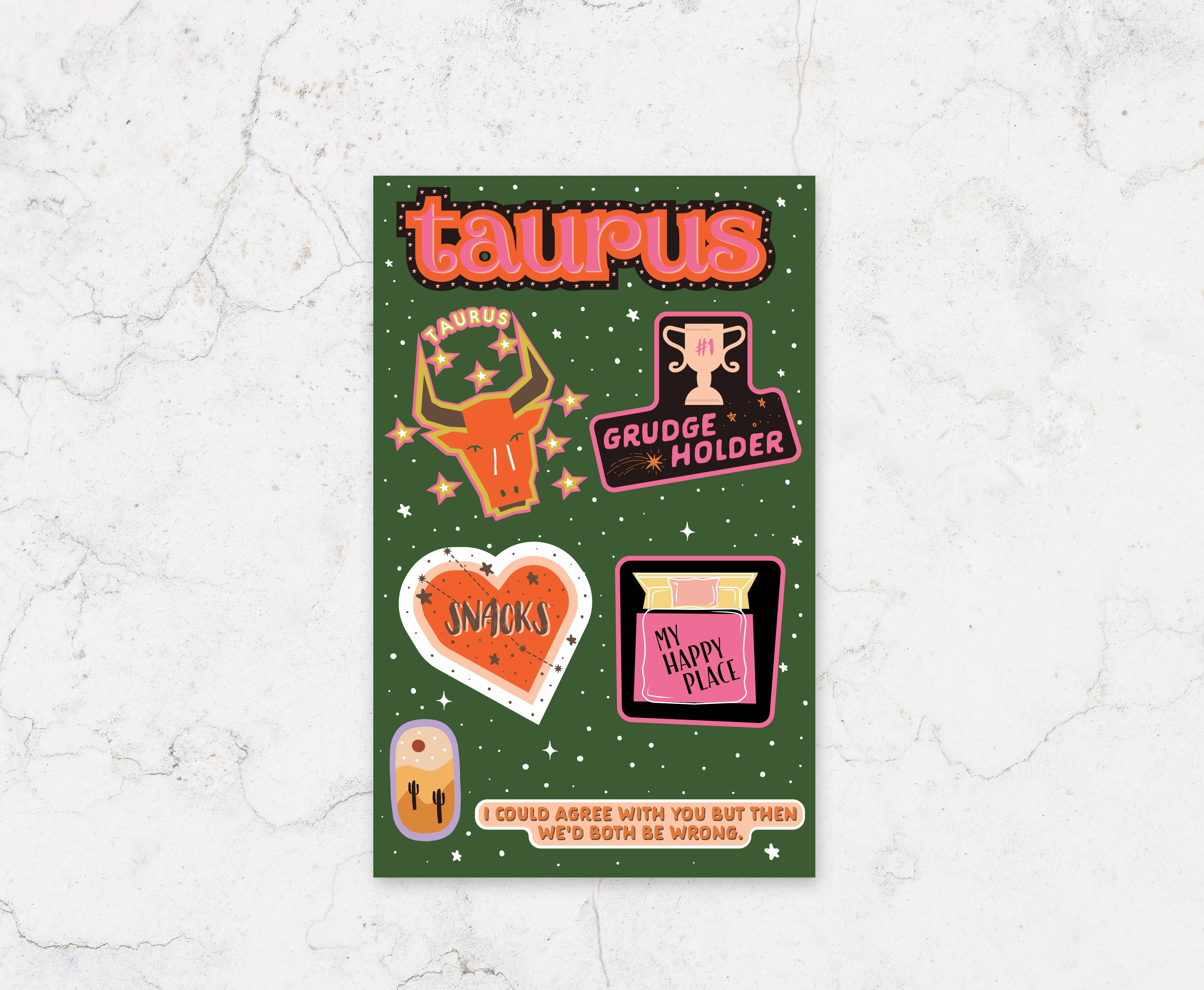 FUN CLUB - Taurus Sticker Sheet