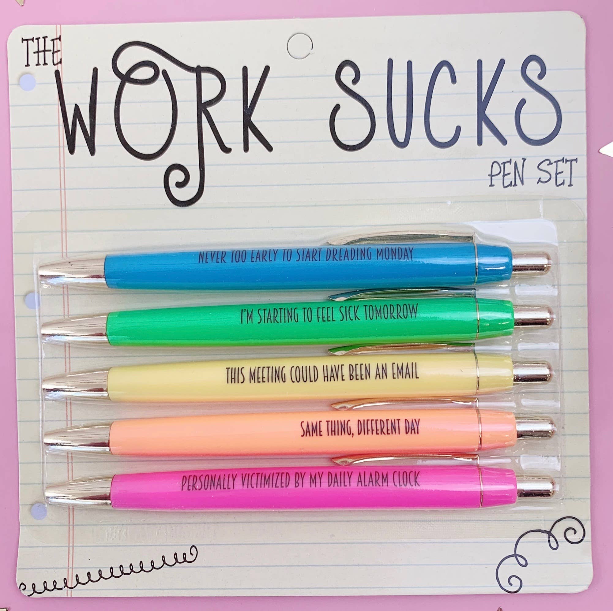 FUN CLUB - Work Sucks Pen Set