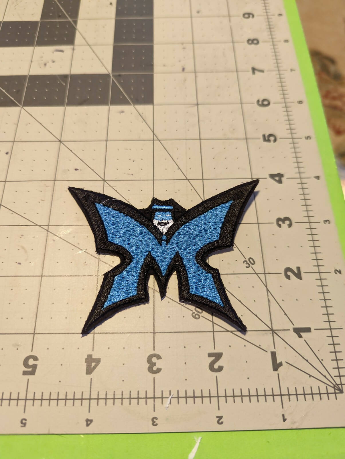 Blue Morpho Iron On Patch