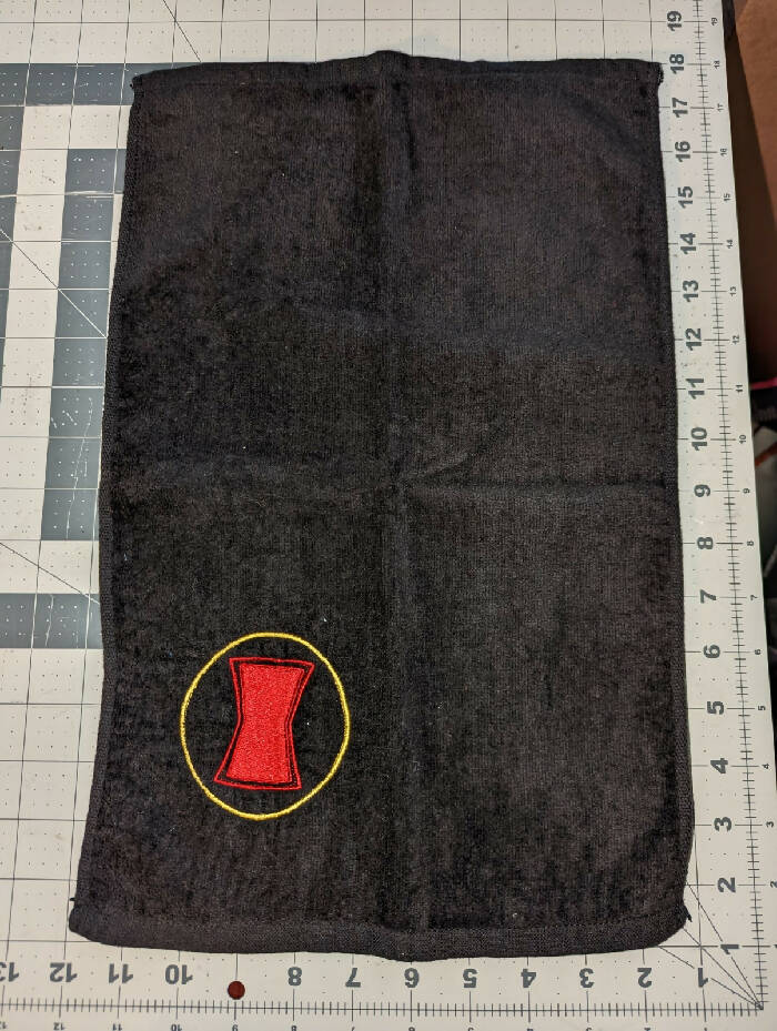 Black Spyder Icon Velour Towel