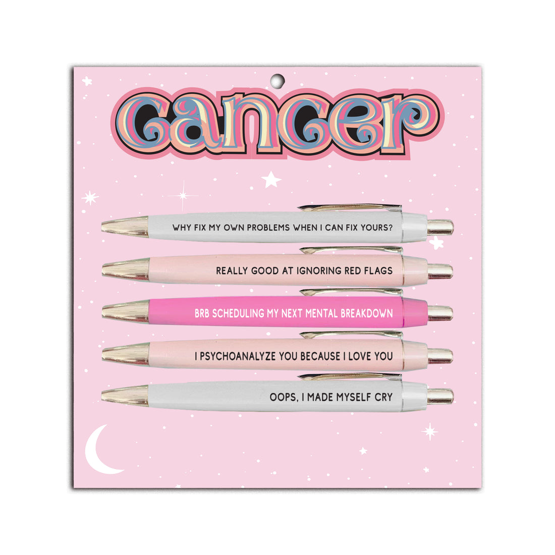 FUN CLUB - Cancer Pen Set (astrology, zodiac, funny, gift, friend)