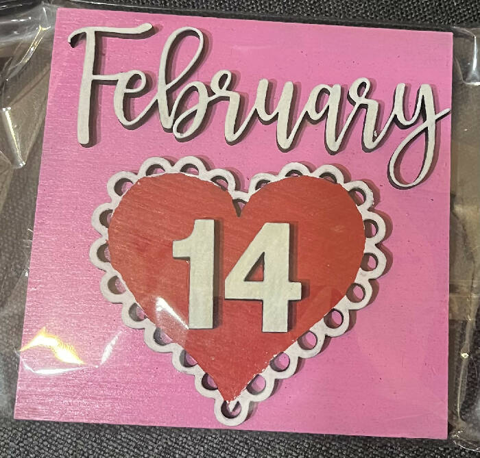 Feb 14th Valentine’s Day square interchangeable inserts