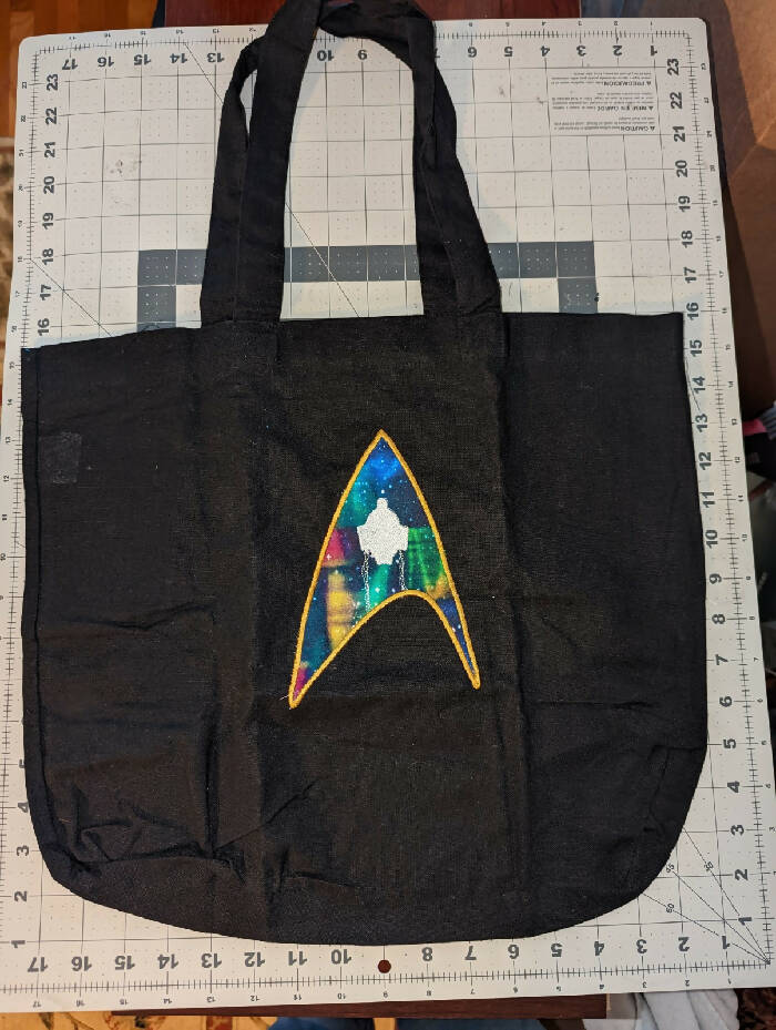 Star Fleet Applique Tote Bag