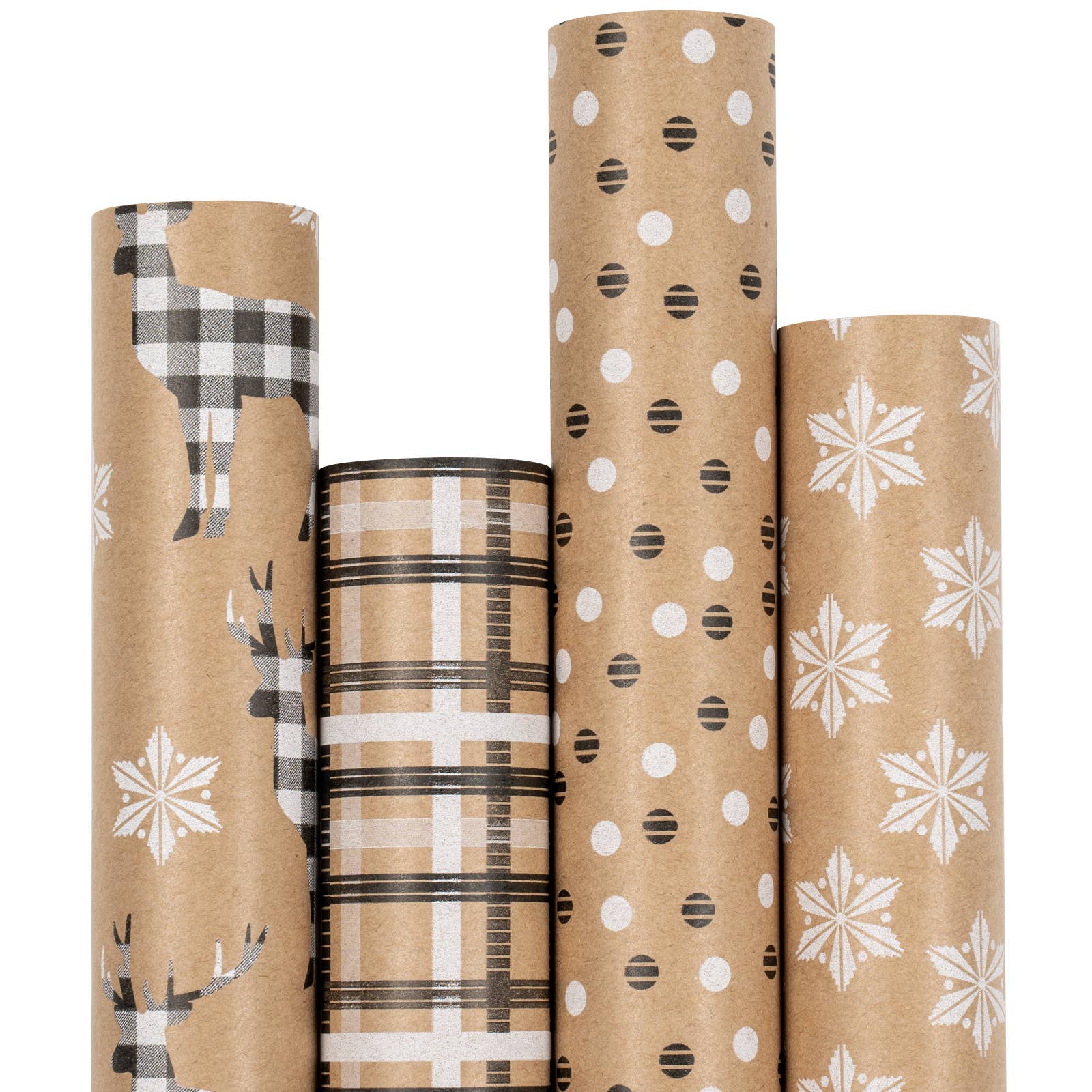 Kraft Paper - Deer, Snowflake and Plaid Style Designs