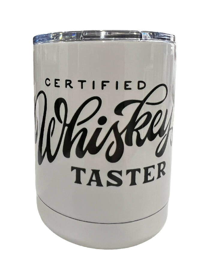 Certified Whiskey Taster lowball tumbler
