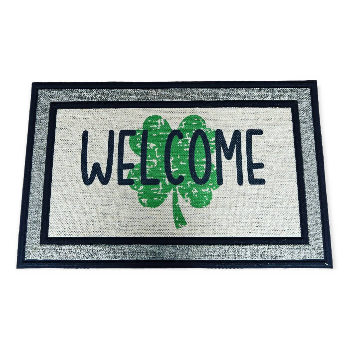 Welcome Shamrock Indoor/Outdoor Doormat
