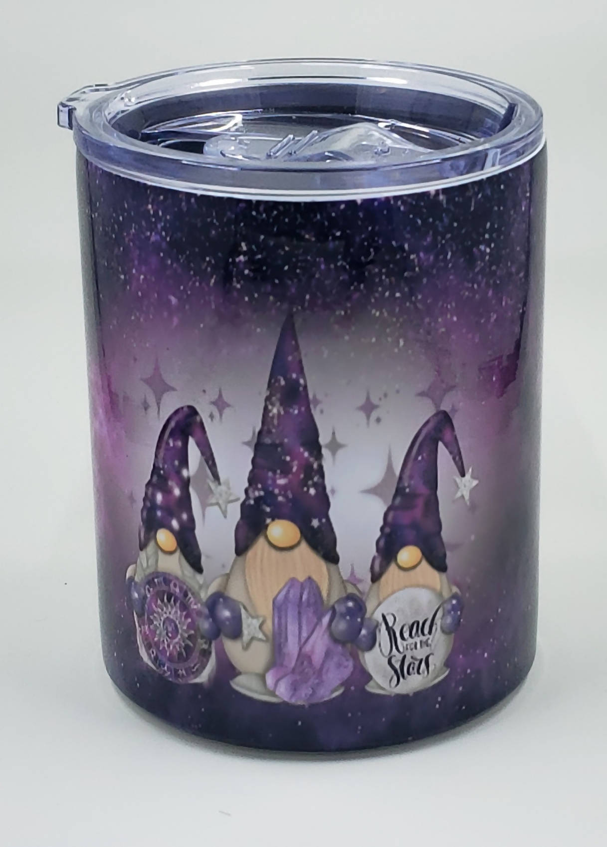 12oz. Stainless Coffee Mug with Lid - Celestial Gnomes