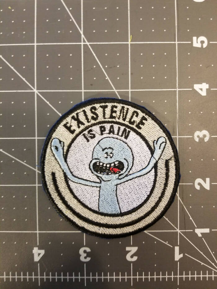 Mr. Meeseeks Iron On Patch