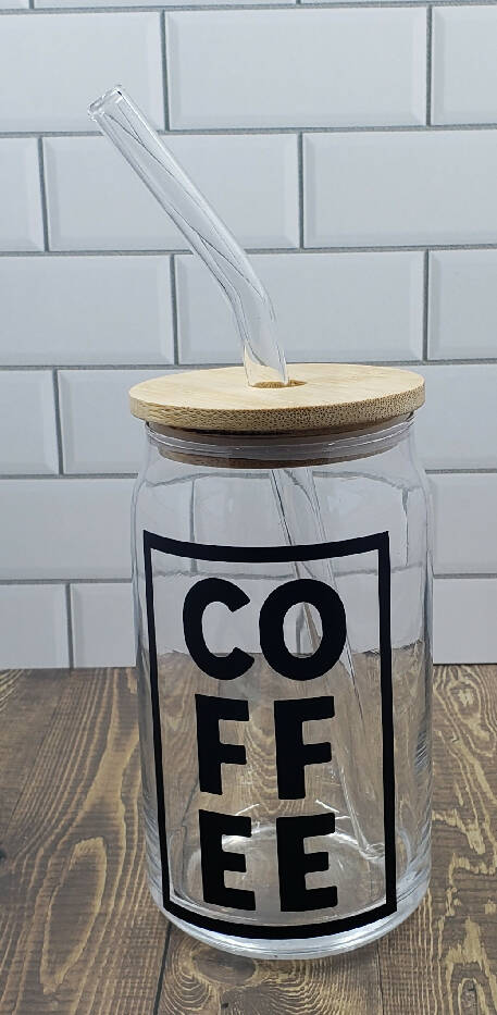 Iced Coffee Glass - COFFEE