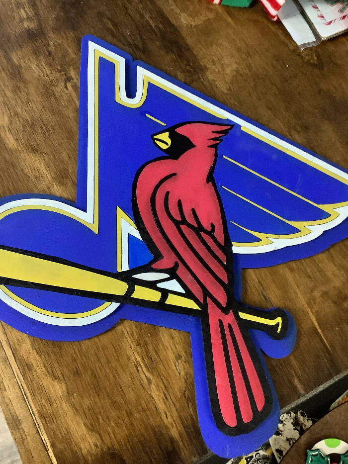 Sports wooden sign