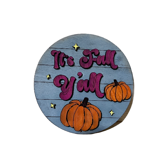 It’s fall y’all circle interchangeable insert