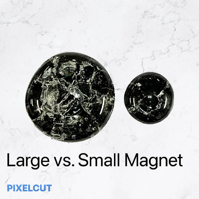 Large Shattered Glass Magnets