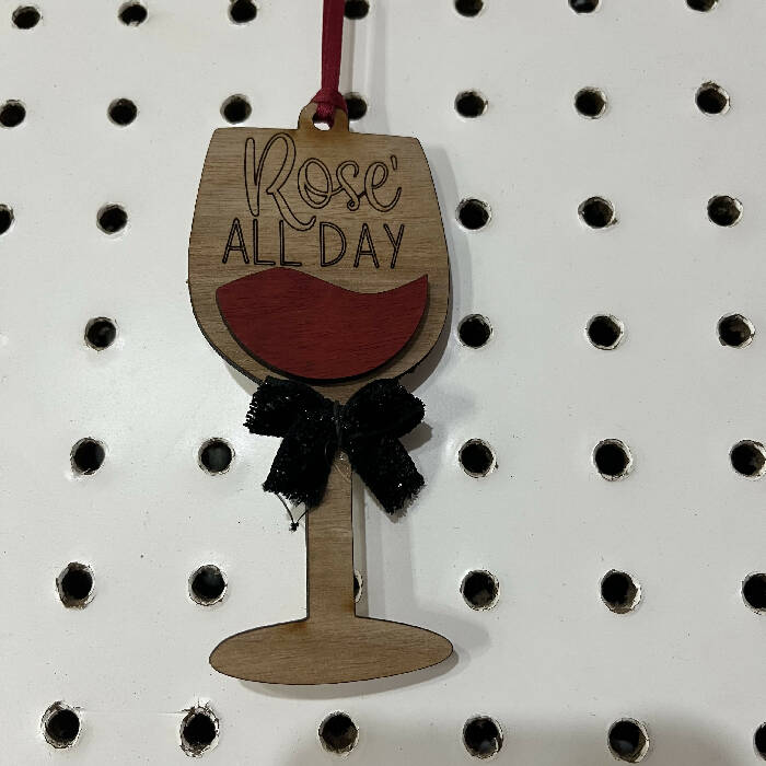 Funny wine ornament