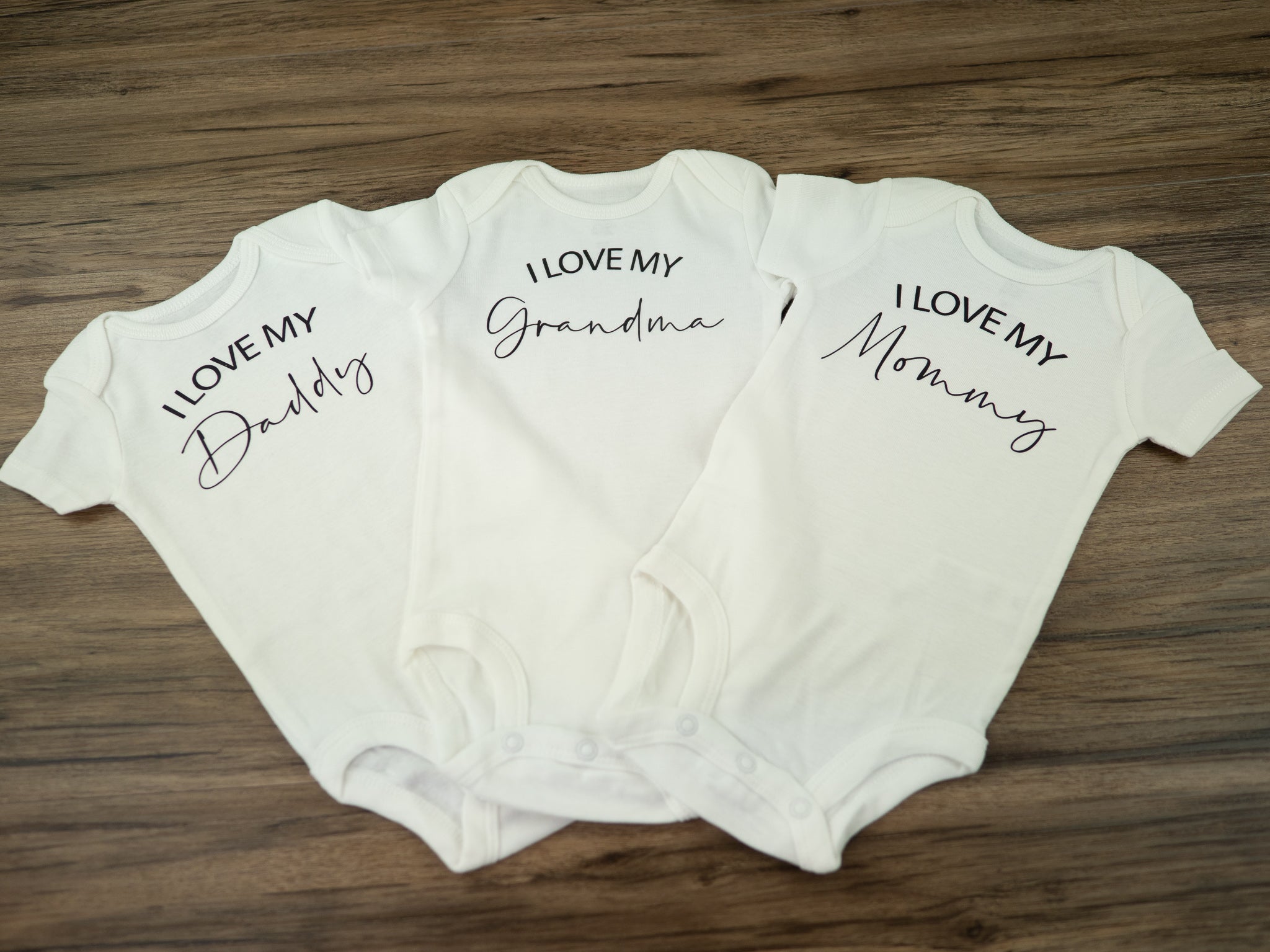 I Love My Family onesies Pick Your Name