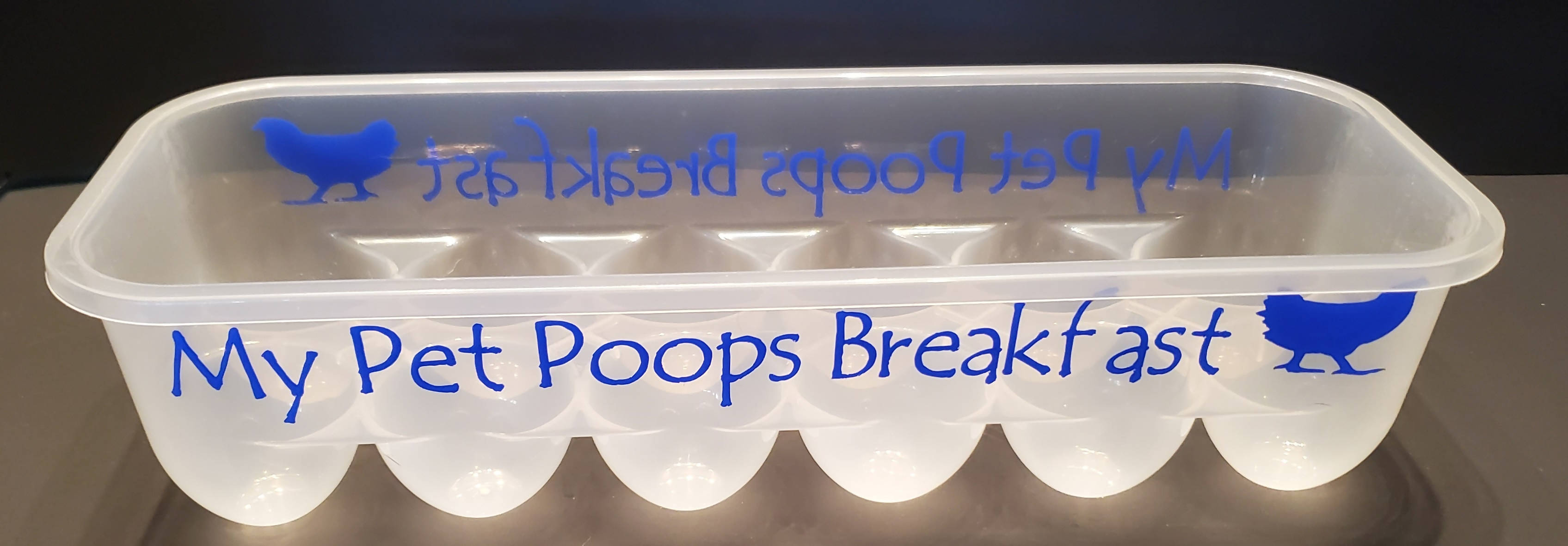 Egg Carton - My Pet Poops Breakfast