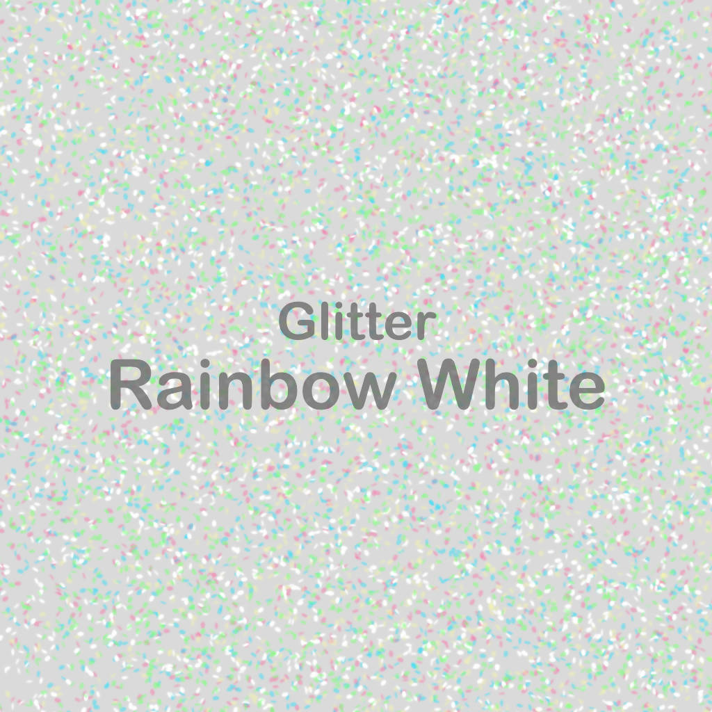 EASYWEED YARD GLITTER WHITE RAINBOW-66