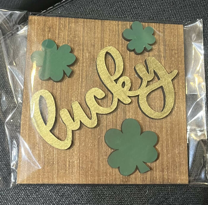 Lucky Saint Patrick’s day square interchangeable insert